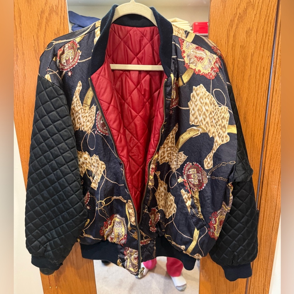 1980’s Mulberry Street reversible horse bit jacket